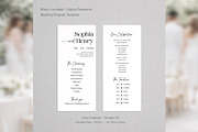 Minimal Wedding Program Canva bd006, a Card Template by TyphoonStudio (Thumbnail 2 of 10)