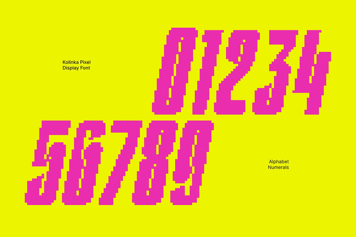 Kolinka Pixel, a Sans Serif Font by Craft Supply Co. (Photo 2 of 8)