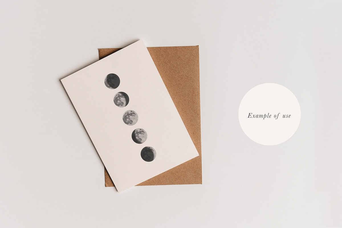 Moon Phase Illustration Set - PNGs, an Object Illustration by LaurenFittonIllustration (Photo 6 of 10)