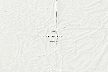 White Crumpled Paper Textures | JPG, a Texture Graphic by Studio Viita