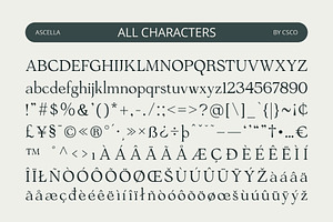 Ascella Modern Font