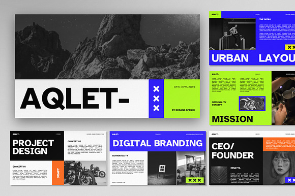 AQLET Urban Google Slide Template preview 8