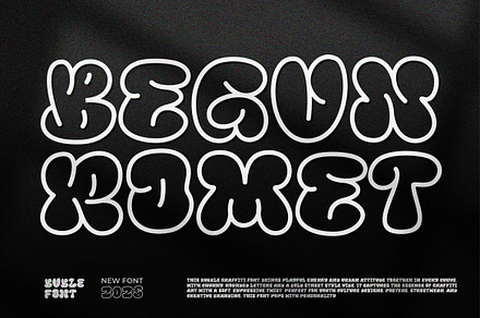 Begun Romet || Bubble Graffiti Font, a Handwritten Font by Ermedia Studio