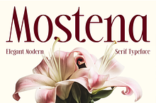 Mostena - Modern Elegant Serif