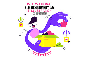 6 Human Solidarity Day Illustration
