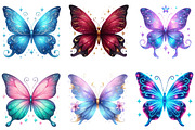 Glitter Butterfly Sublimation Clipar, an Illustration by DreamArtGraphic (Thumbnail 3 of 4)