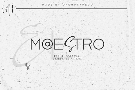 El Maestro, a Script Font by Alexander Tiunov