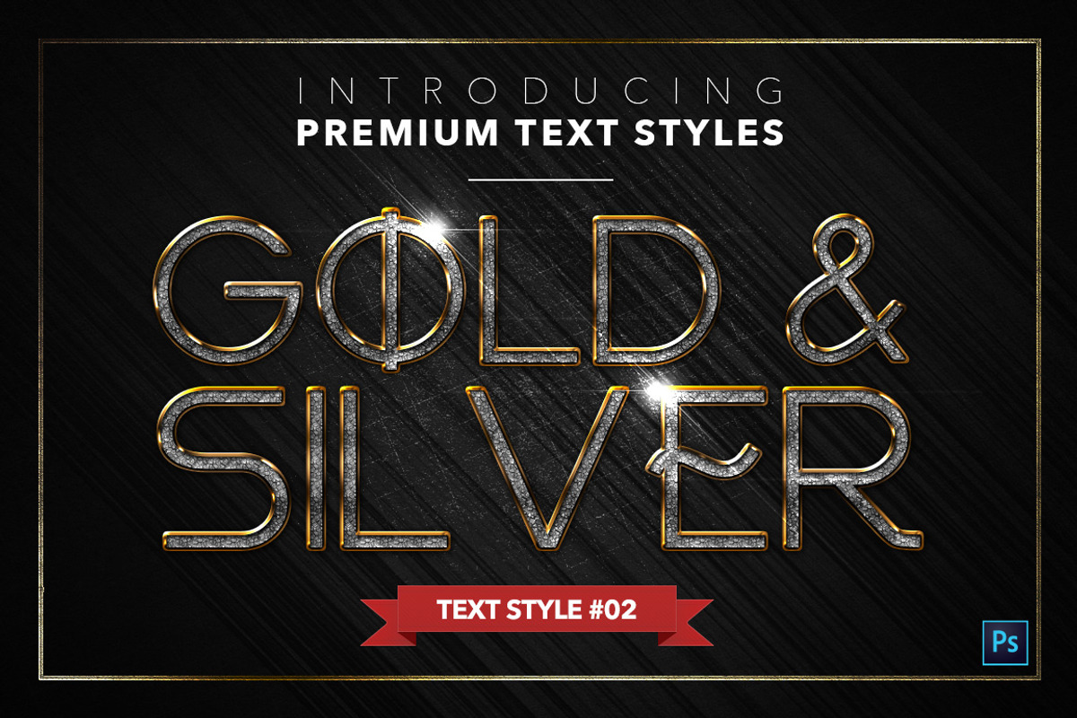Gold & Silver #5 - 15 Text Styles preview 3