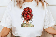 Watercolor messy bun mom Clipart, an Illustration by Designworld (Thumbnail 6 of 7)
