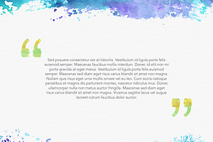 Watercolor Keynote Template