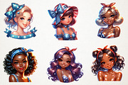 Juneteenth Black Women Sublimation, an Illustration by RobertsArt (Thumbnail 2 of 7)