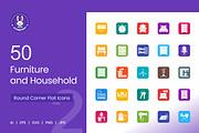 Furniture & Household Round Corner, an Icon by IconBunny (Thumbnail 1 of 2)