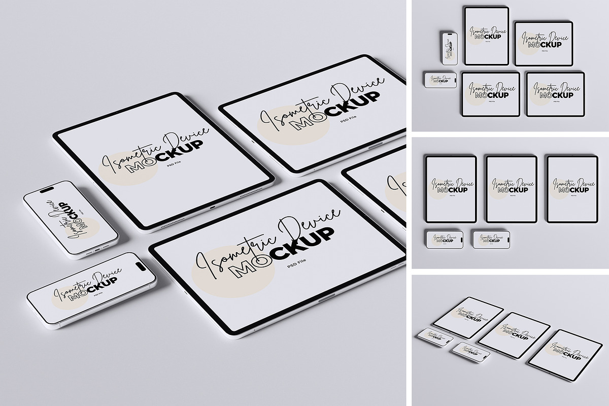 Isometric Device Mockup, a Wearable Device Mockup by Twins_studio926 (Photo 5 of 5)
