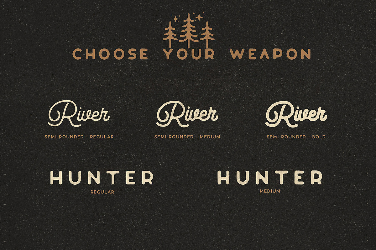 Riverfall SemiRounded Typeface Ver.2 preview 2