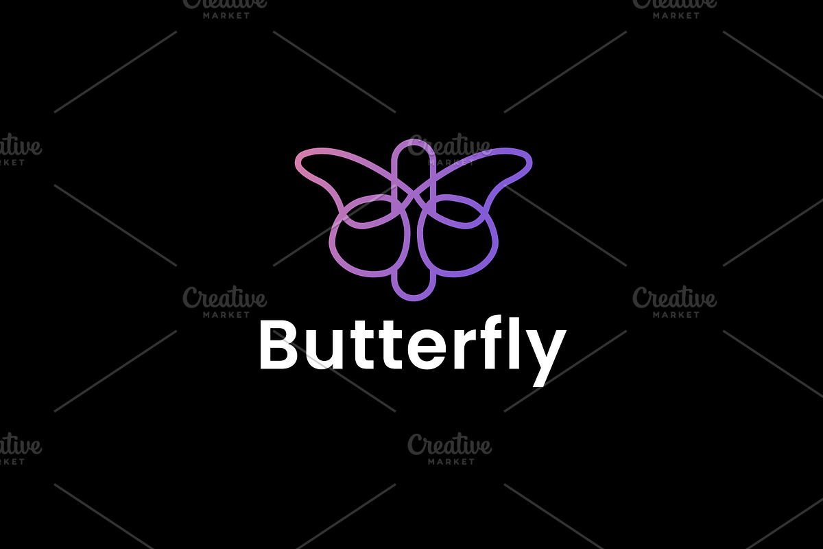 Butterfly logo icon illustration, a Branding & Logo Template by Dyn Studio