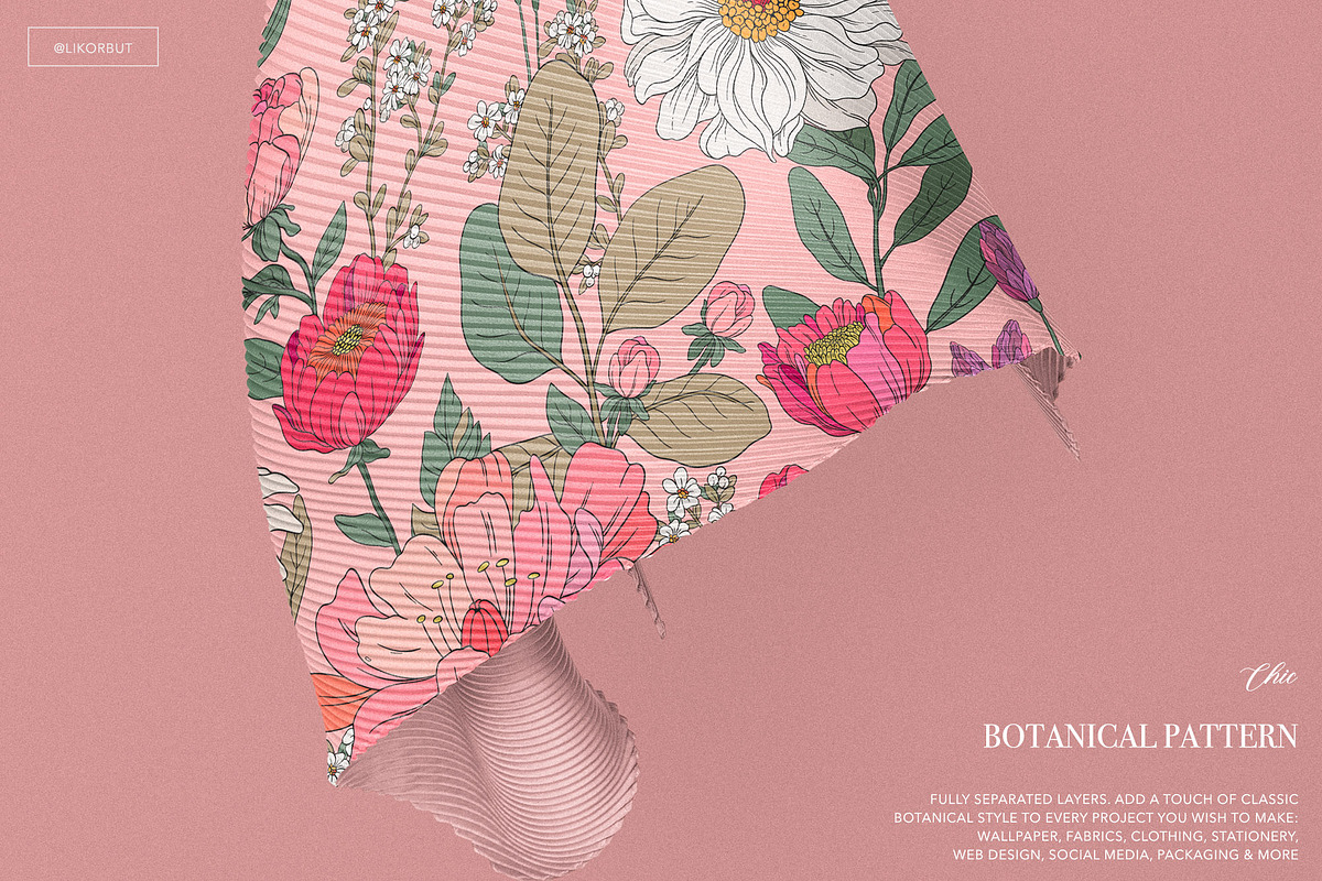 Lush Botanical Pattern and Graphics, a Pattern Graphic by likorbut (Photo 11 of 13)