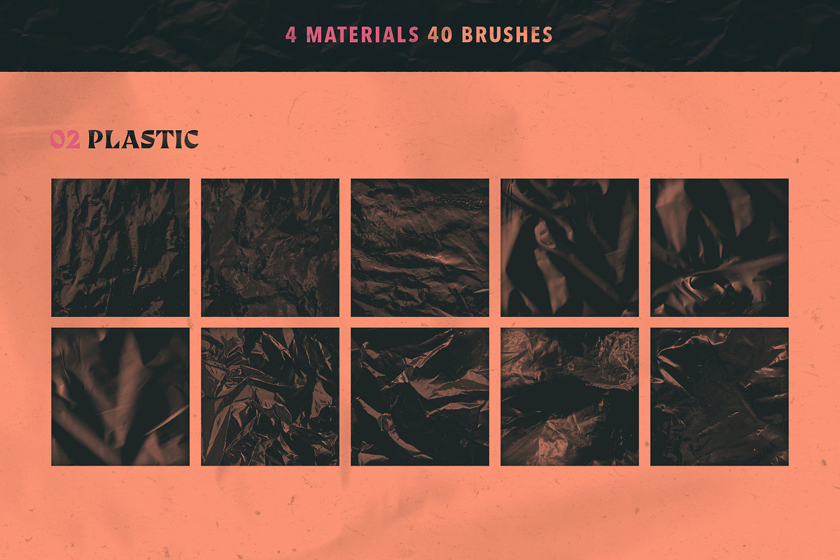 Material Texture Brushes Procreate, a Brush Add-On by Mixergraph (Photo 5 of 10)