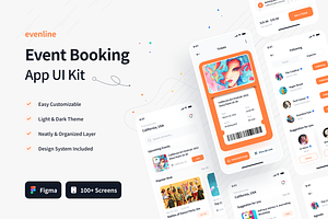 Evenline - Event Booking App UI Kit