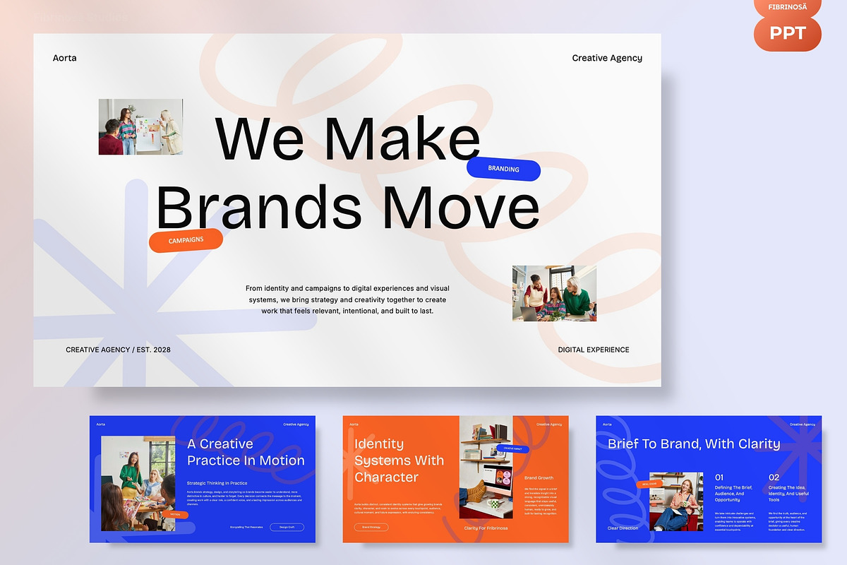 Creative Agency & Studio Portfolio, a Presentation Template by FIBRINOSÄ (Photo 2 of 7)