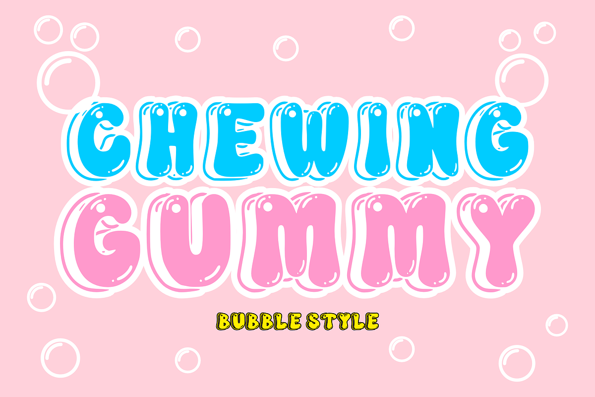 Sugar Bubble - Playful Font, a Sans Serif Font by KiddoGlyphs Studio (Photo 3 of 3)