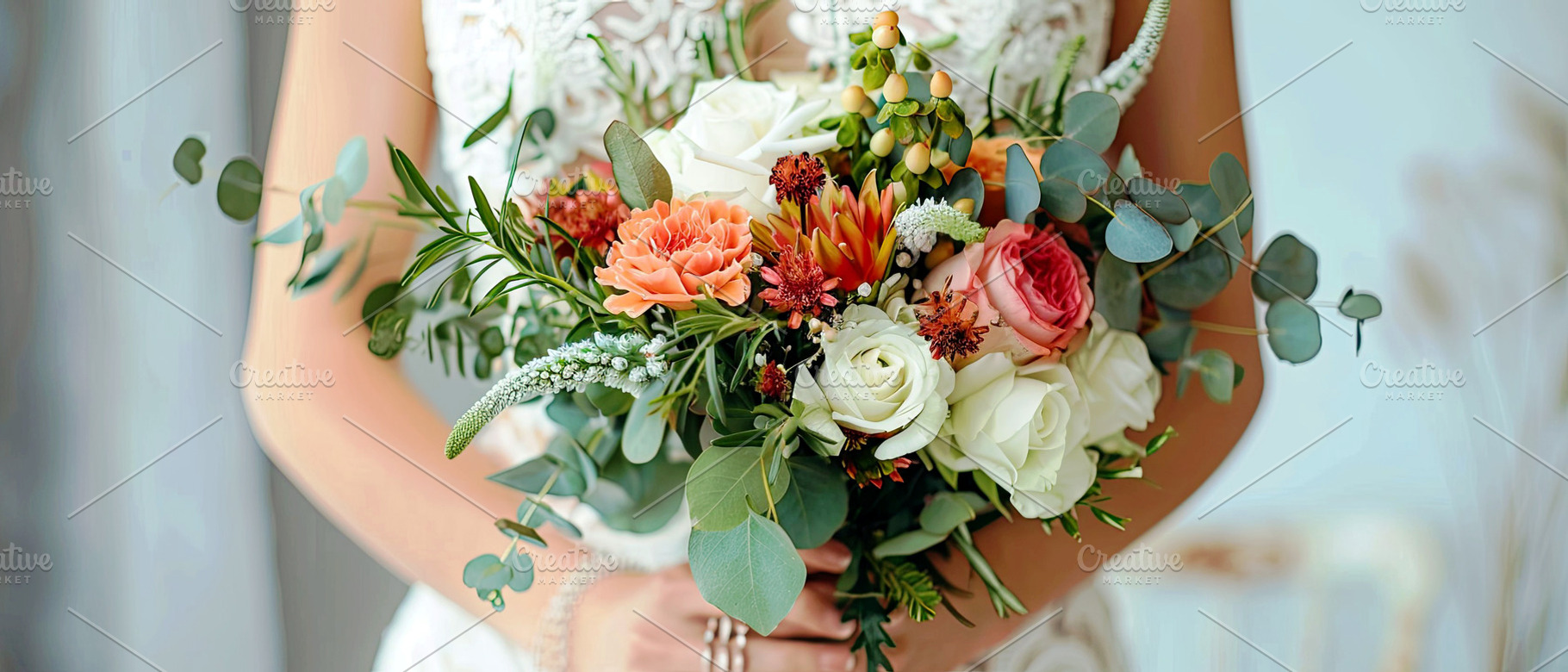The bride in a white elegant wedding, a Photo by LOGOCREATIVE