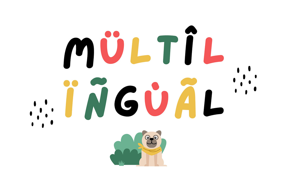 Lazydog Kids Font, a Script Font by JuliyArt (Photo 5 of 9)