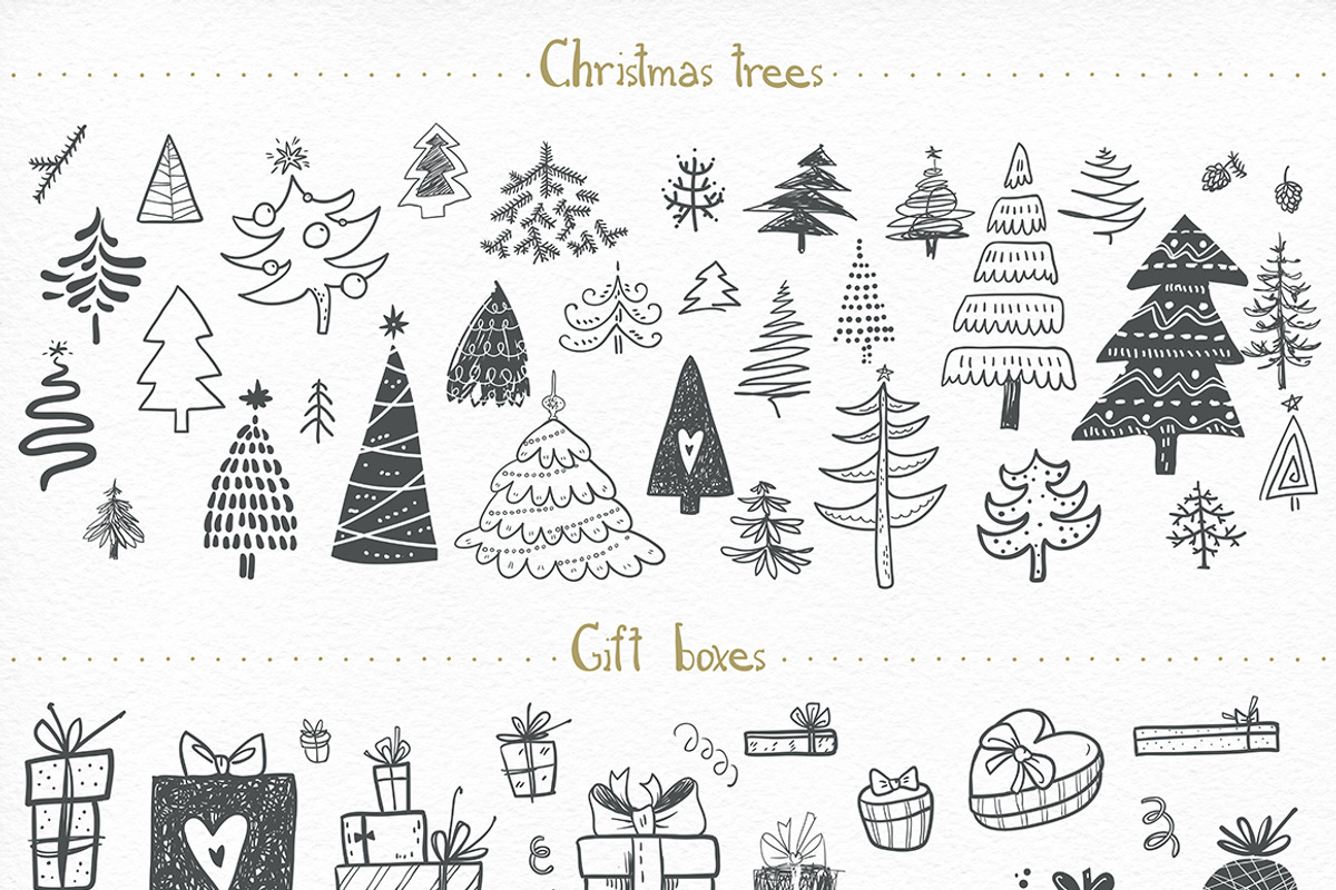 Holly Jolly. Winter doodles, an Object Graphic by Dinkoobraz (Photo 7 of 8)