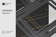 Notebook Mockup, a Books & Magazine Mockup by Seven Lights (Thumbnail 1 of 5)