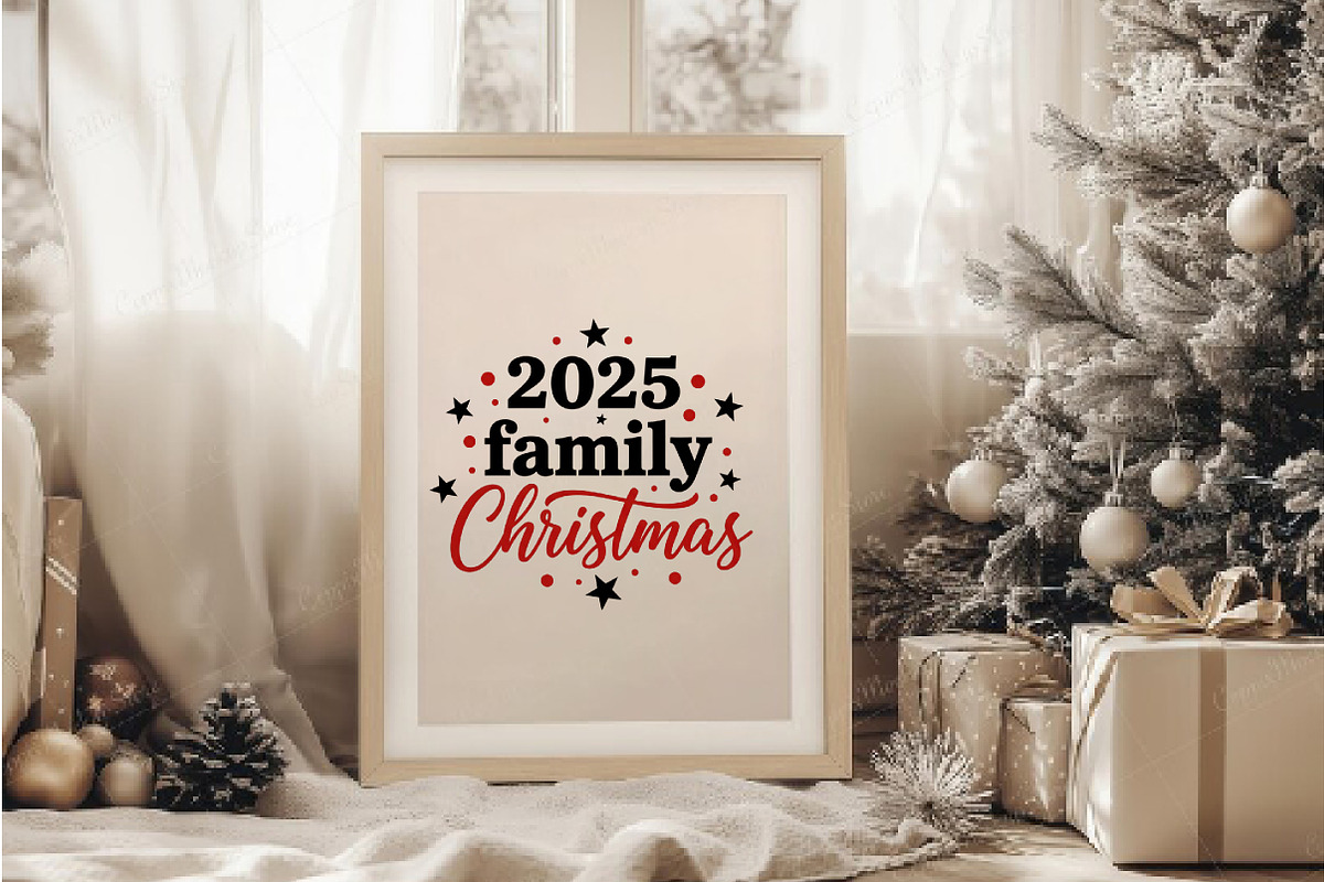 Family Christmas 2025 Shirt Design P, an Illustration by DreamArtGraphic (Photo 3 of 5)