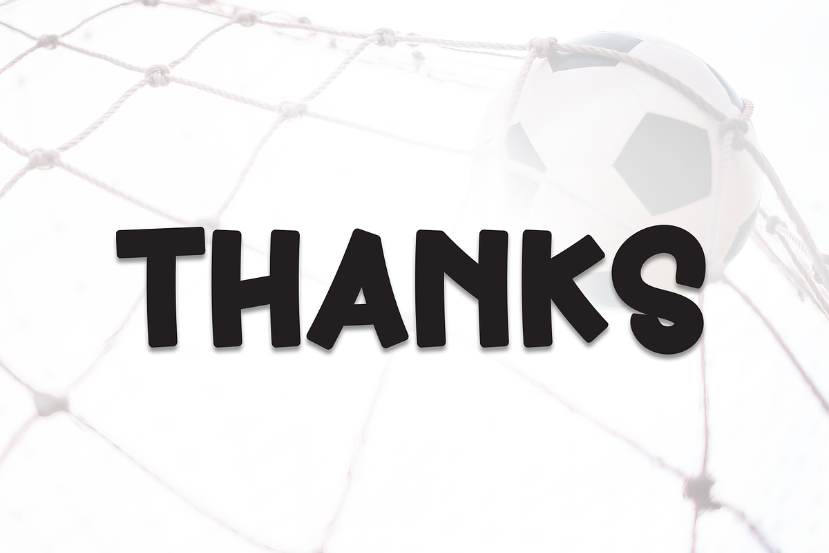 Football | Script Font, a Script Font by Scratchones (Photo 8 of 8)