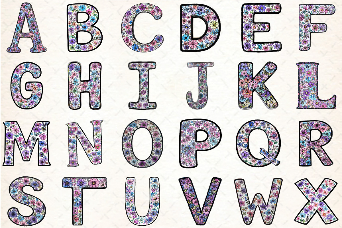 Watercolor Alphabet And Letter Clipa, an Illustration by DreamCafeArt (Photo 2 of 5)