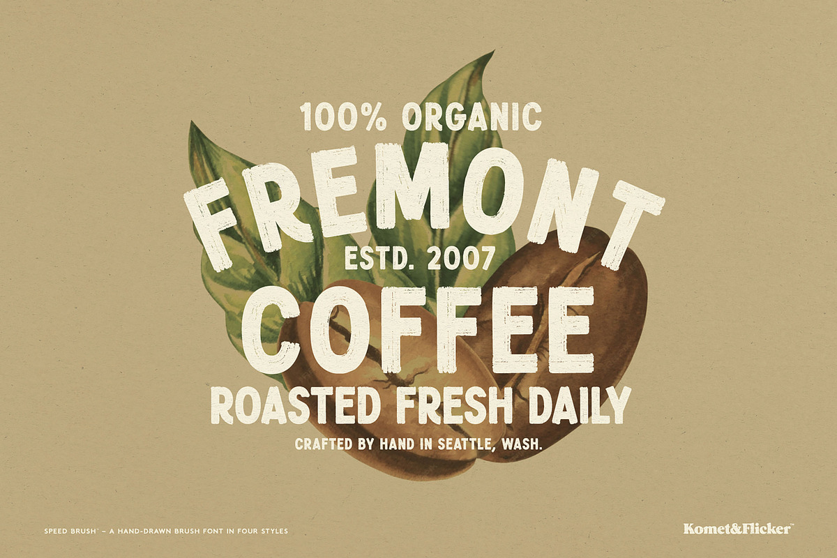 SPEED BRUSH, a Font by Komet & Flicker (Photo 10 of 15)