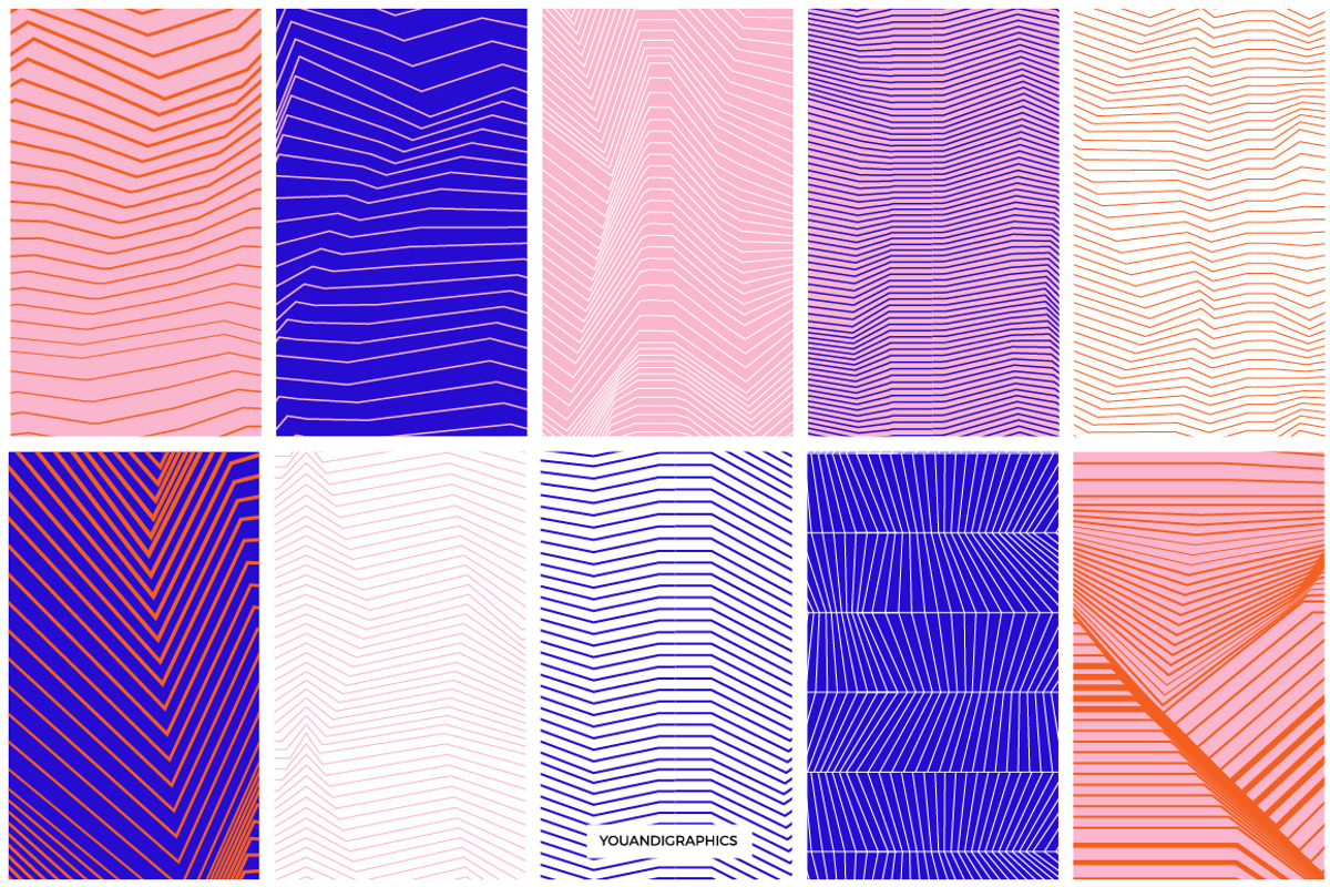 Vibe Lines Seamless Patterns, a Pattern Graphic by Youandigraphics (Photo 14 of 15)