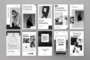 BW Instagram Stories Template, a Social Media Template by Baliniz (Thumbnail 3 of 3)