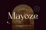 Mayoze - Elegant Classic Font, a Serif Font by Salamahtype (Thumbnail 1 of 7)