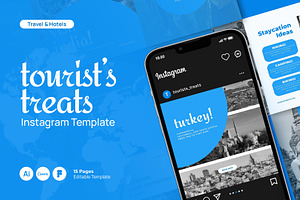 Travel & Tours Canva Post Instagram, a Social Media Template by prajapixels