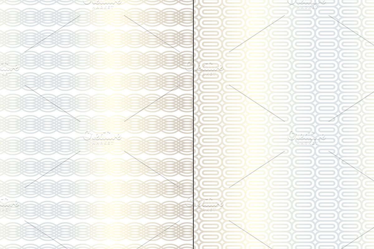 Seamless Silver White Mod Geometrics preview 6
