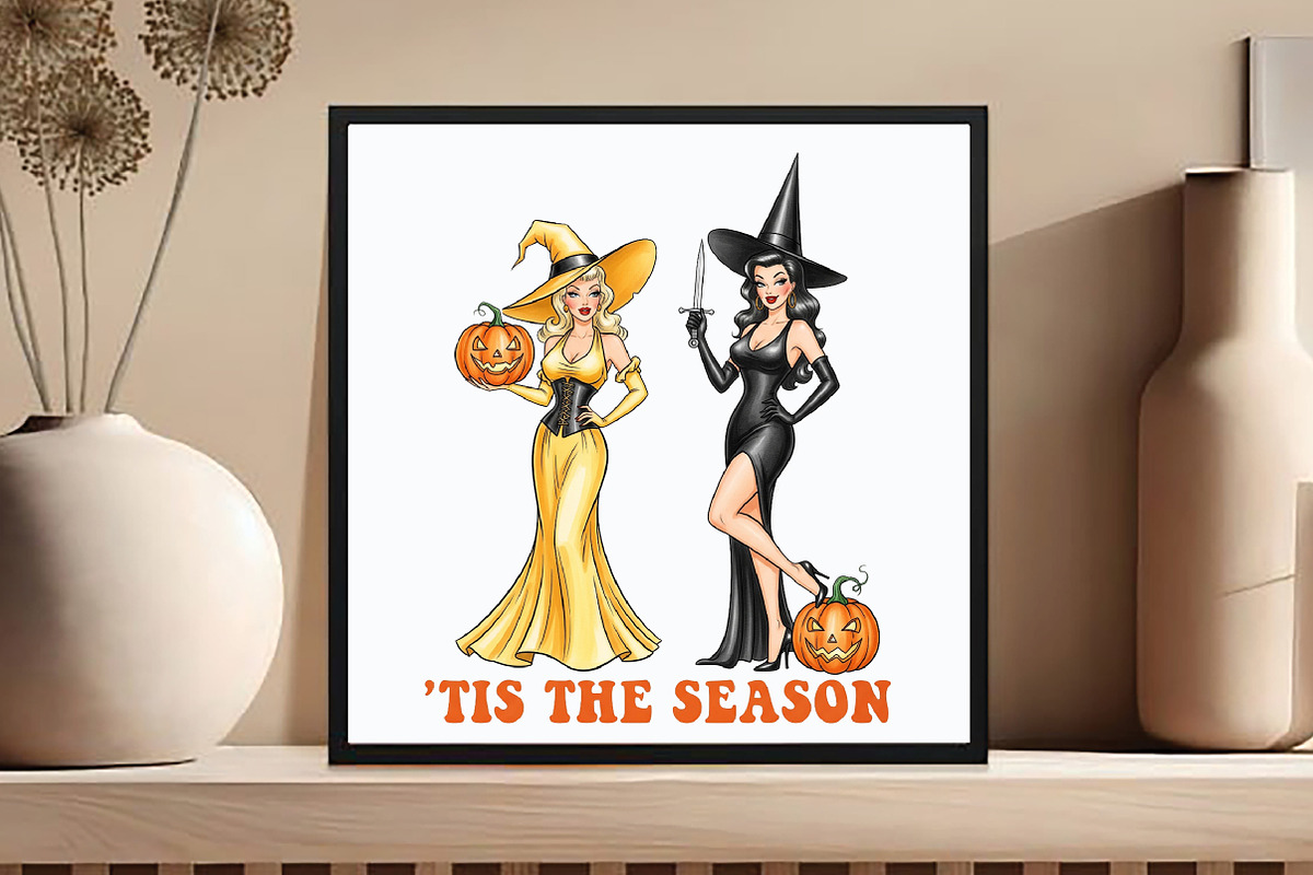 Vintage Halloween Tis the Season PNG, an Illustration by DreamCafeArt (Photo 4 of 7)