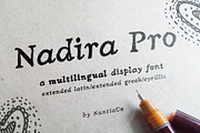 Nadira Pro Latin Cyrillic Greek font, a Font by Greek fonts by nantia.co (Thumbnail 1 of 5)