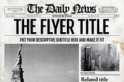 2x1 Page Newspaper Template Indesign, a Flyer Template by Newspaper Templates (Thumbnail 3 of 5)