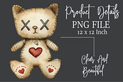 Halloween gothic Voodoo Doll Clipart, an Illustration by Rose Art (Thumbnail 5 of 7)