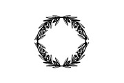 Floral Wreath Circle SVG Bundle, an Illustration by Creativeshirt (Thumbnail 7 of 51)