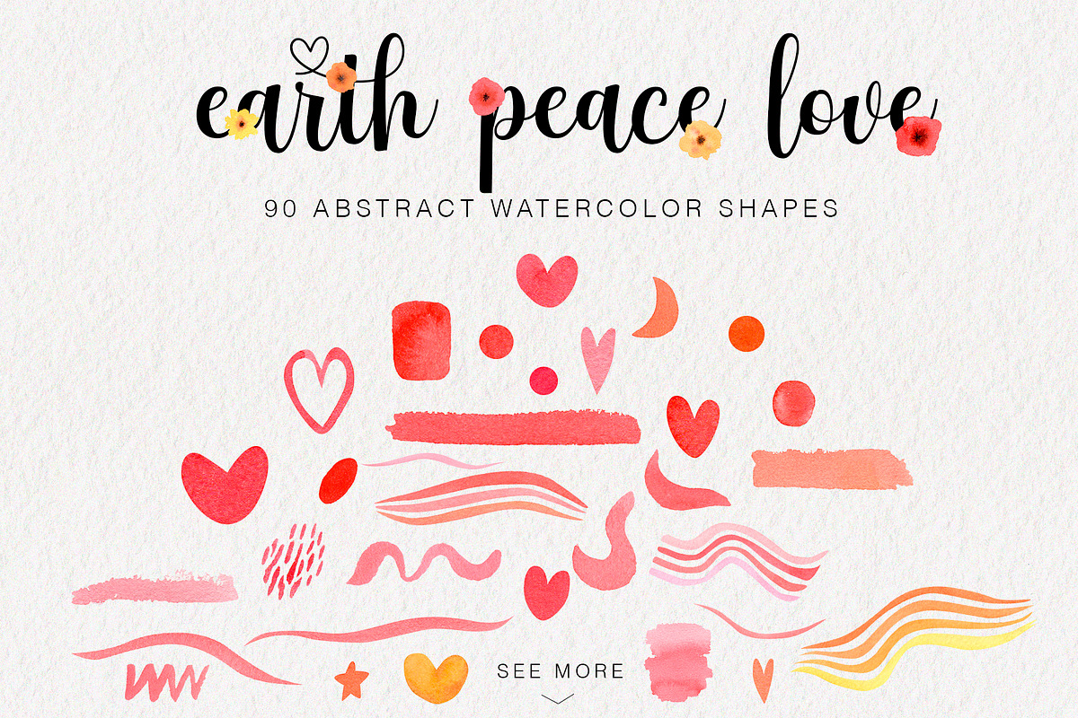 Earth Peace Love Watercolor Set, a Person Illustration by Art Dari Autumn (Photo 10 of 12)