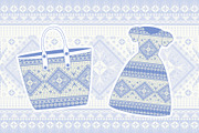 Light Blue Geometric pattern, a Pattern Graphic by ThaiByGaew (Thumbnail 3 of 5)