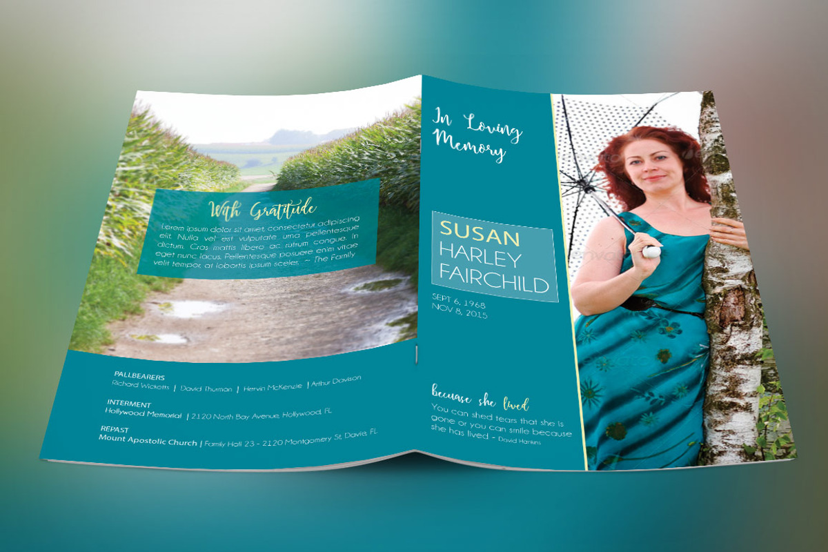Memories Funeral Program, a Templates & Theme by Godserv Designs (Photo 3 of 4)