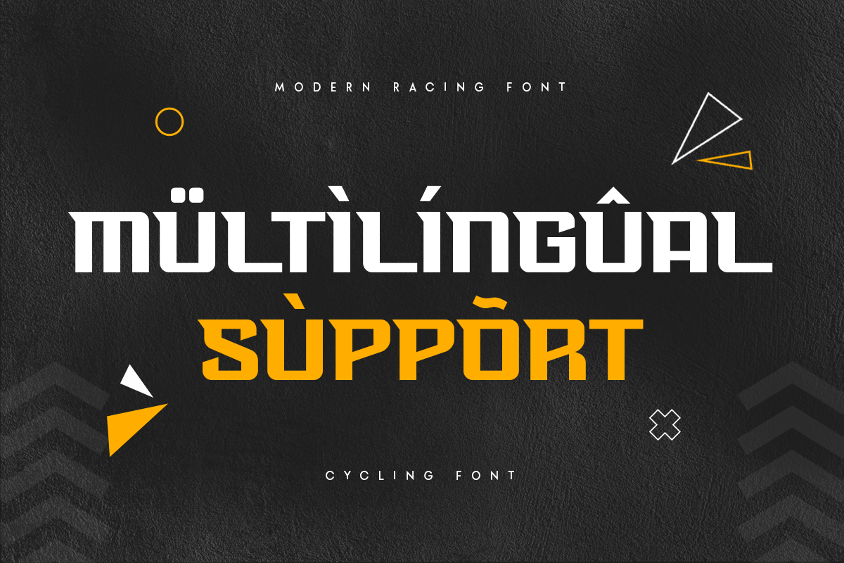 Cycling - Modern racing font, a Sans Serif Font by Hamz Studio (Photo 2 of 9)