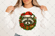 Christmas Raccoon PNG, an Illustration by Craft Nest (Thumbnail 2 of 6)