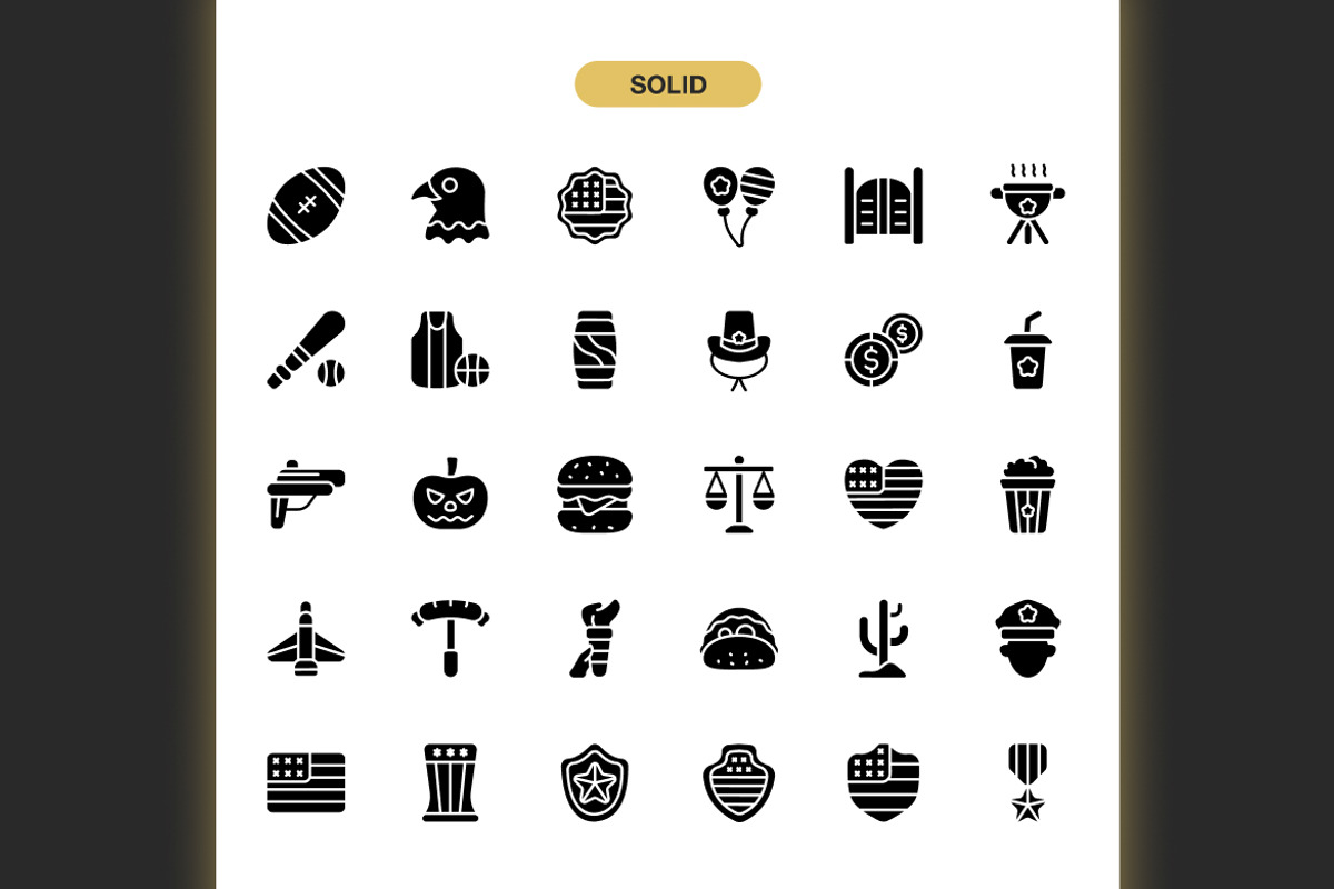 United States Icons, an Icon by Spacepixel Creative (Photo 3 of 3)