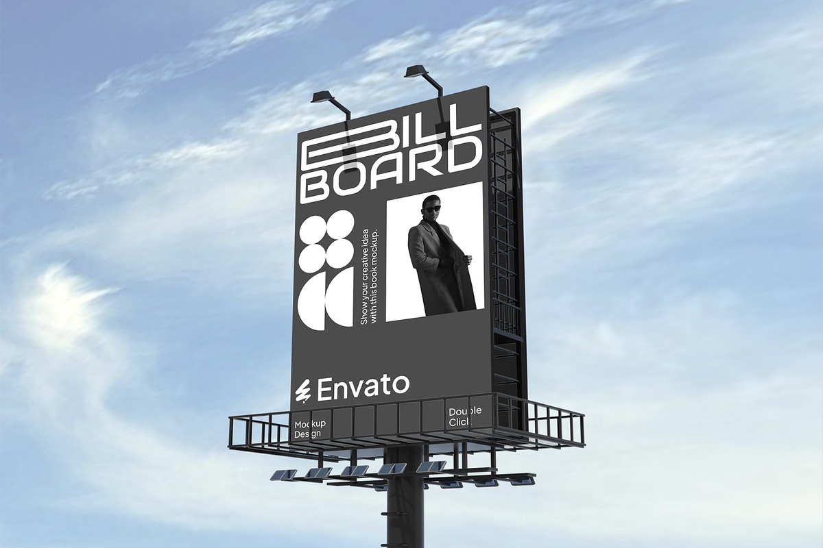 Vertical Billboard Mockup, an Advertising Mockup by Unerispace (Photo 2 of 4)