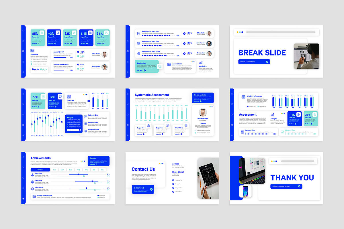 UI Design Keynote Template, a Presentation Template by Flat Icons (Photo 3 of 4)